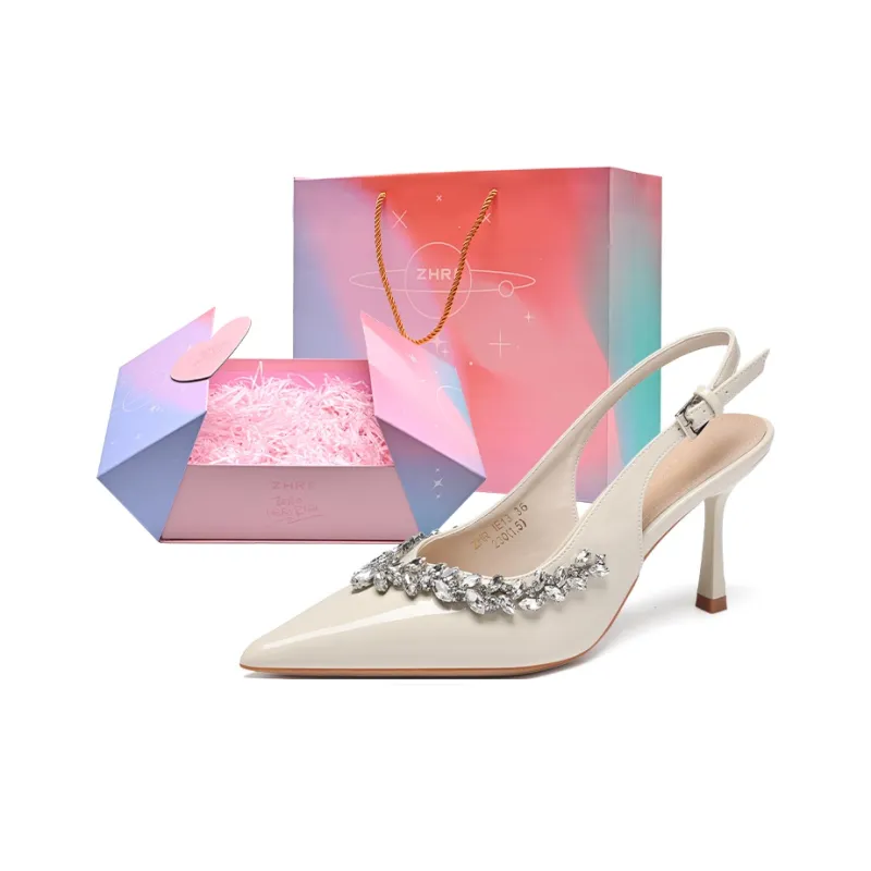 ZHR Slim Heel High Heels 8cm Women's-30