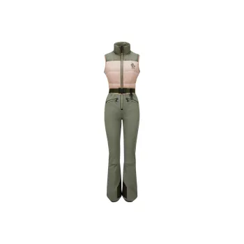 Moncler Ski Coverall Women's Pink/Dark Green