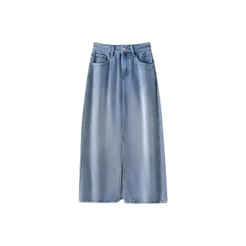 Weixi Denim Short Skirts Women's Blue
