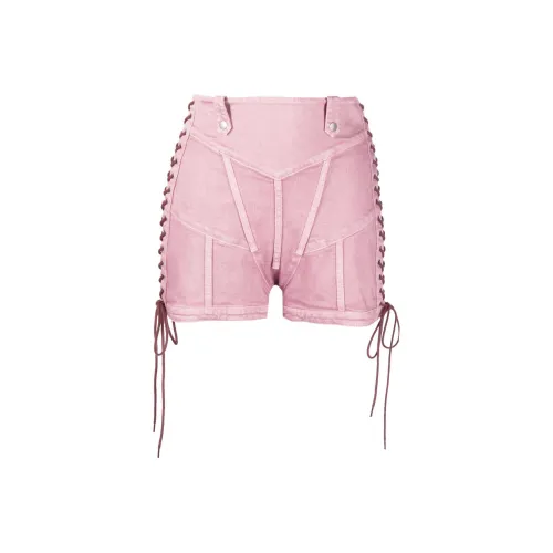 Jean Paul Gaultier X Knwls Washed Laced High Waisted Mini Short 'Lilac'