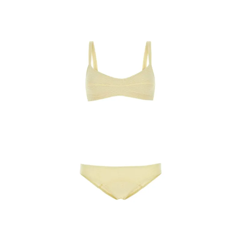 LISA MARIE FERNANDEZ Texture finish Bikini Set-0