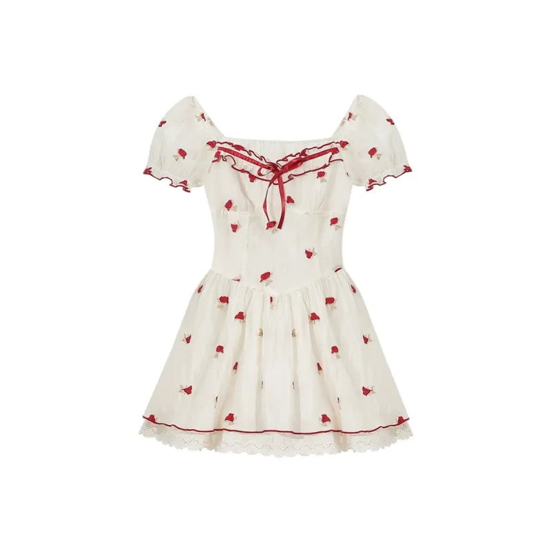 Peaches Peaches Short Sleeved Dress Women's-0