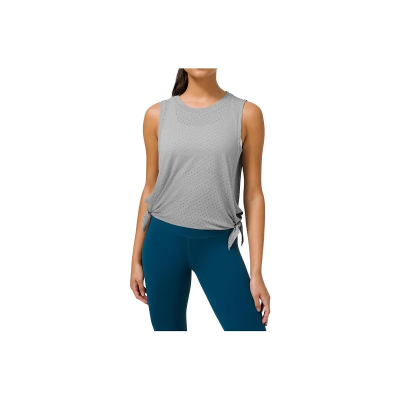 Lululemon Side Tie Sport Vests Women's Rhinoceros Gray-0