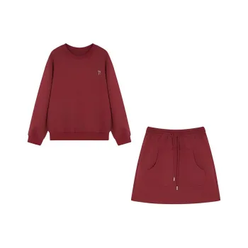 Mo Han Yi Mei Skirt Set Women's True Red