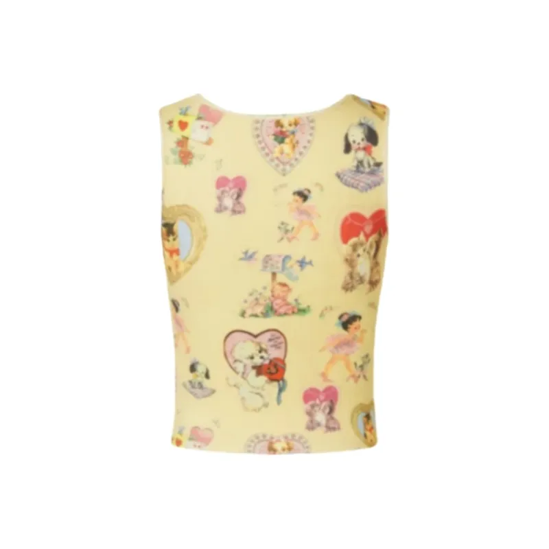 YGPRW Tank Tops Women's Apricot-1