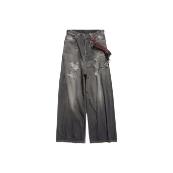Balenciaga SS25 Jeans Loose Fit Men's Dark Gray