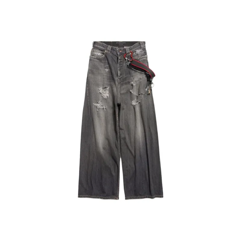 Balenciaga SS25 Jeans Loose Fit Men's Dark Gray-0
