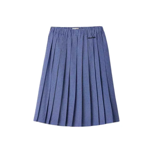 MIU MIU Casual Long Skirts Women's Blue