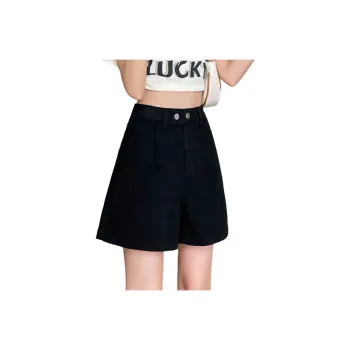 JEANSWEST High Rise Slimming Breathable Commute Versatile Casual Comfortable Petite Straight Fit Summer Women's