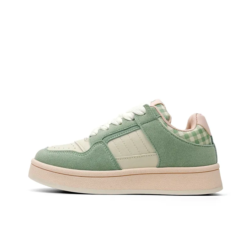Mengsai Cushioning, Wear Resistant Low Top Skateboard Shoes Women's Guava Pink-1