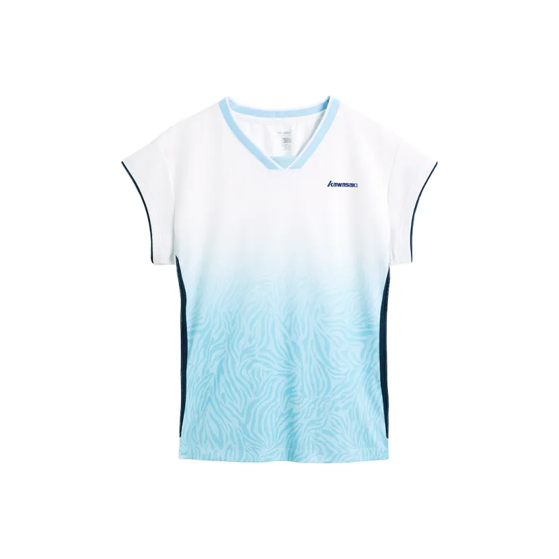 Kawasaki Contest Series Badminton Jersey Women's Light Blue-0