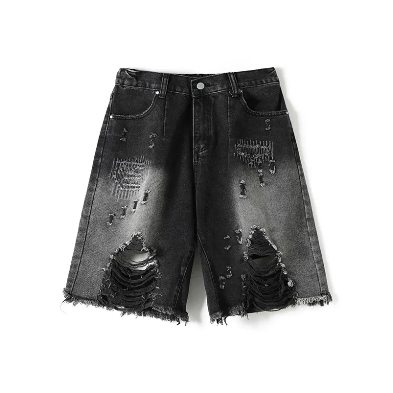 Vitocano Denim Shorts Unisex Black-0