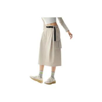 Anta Sports Lifestyle Collection Outdoor Collection Casual Long Skirts Women's Sand Dune Gray