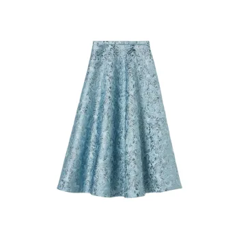 GUCCI Butterflies Brocade Midi Skirt