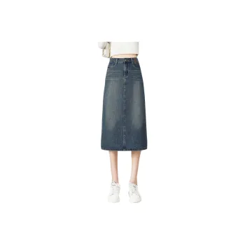 TOUCH Casual Long Skirt Women's Dark Blue