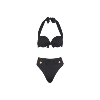 BALMAIN Embossed buttons Bikini