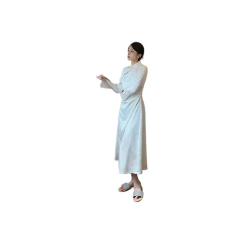 INTERPHASE Cheongsam Women's White