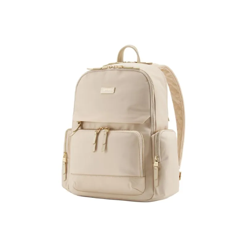 SAMSONITE KHALEESI DuPont Nano Fabric Backpack Medium Size Women's Ecru-1