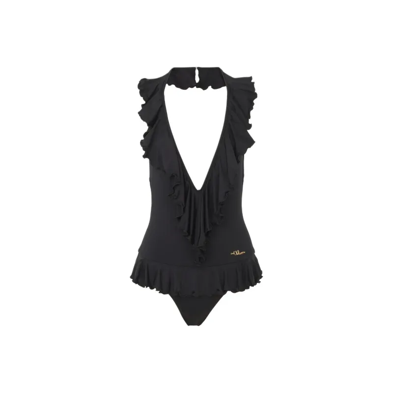 Chloé Ruffled V neck Swimsuit-0