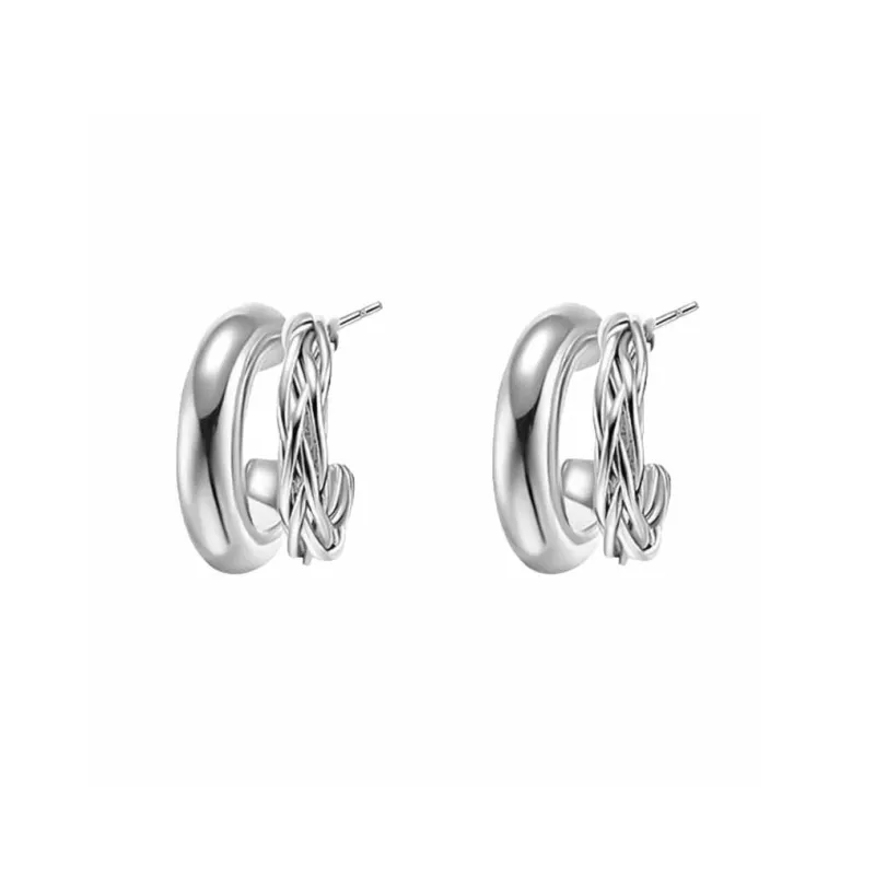 ONEKISS Gold Plated Copper Earrings Women's-6