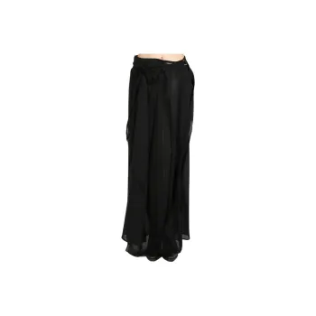 Ann Demeulemeester Norell Long Pleated Wrap Skirt 'Black'