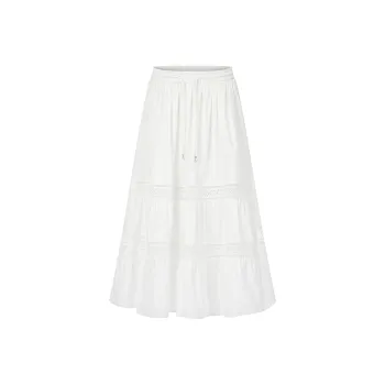 RARE Casual Long Skirts Women's White