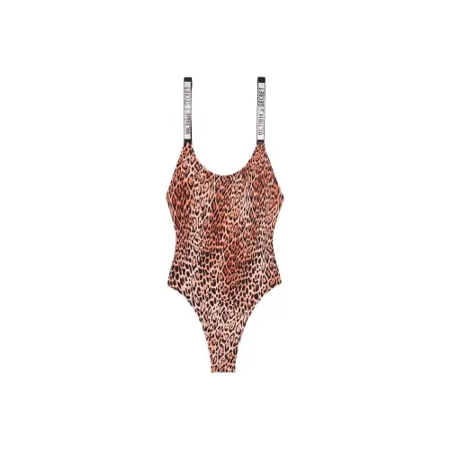 Victoria's Secret One piece Swimsuit Women's Leopard Print Diamond
