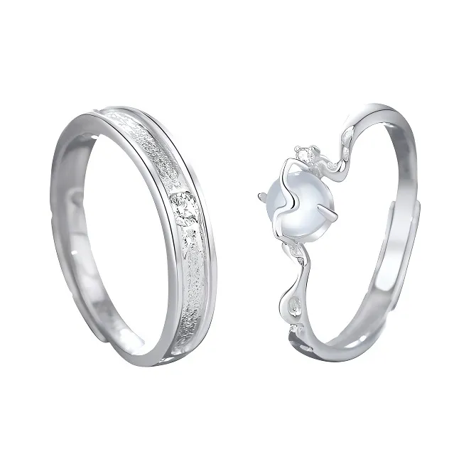 MEIYAER S925 Silver Rings Unisex-0