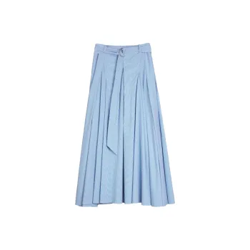 ELLE Casual Long Skirts Women's Blue