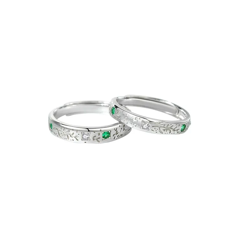 DAWO 925 Sterling Silver Rings Unisex-0