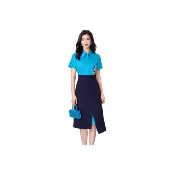 BBLLUUEE Skirt Set Women's Coral Blue