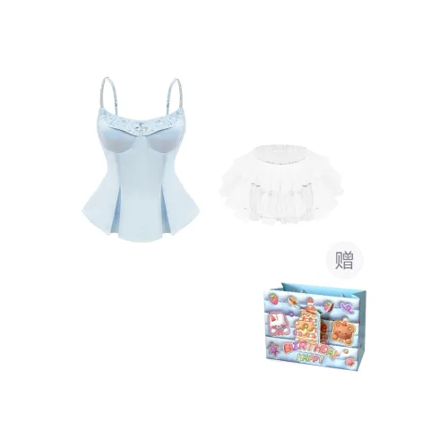 TWOPLUMGIRLS Two Piece Skirt Sets Women's