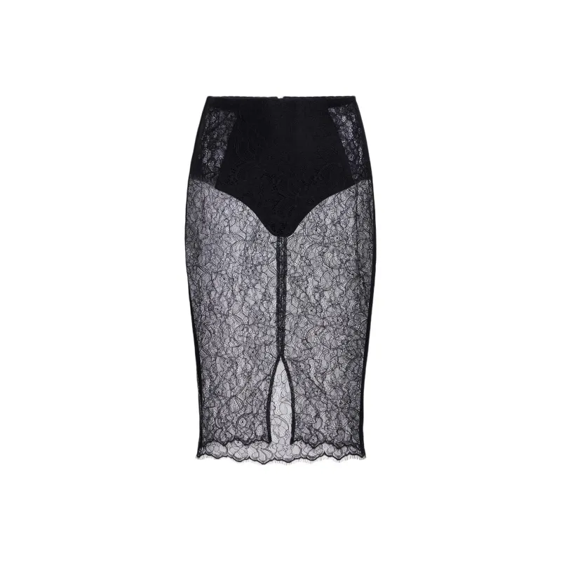 Elisabetta Franchi Floral lace Midi Skirt-0
