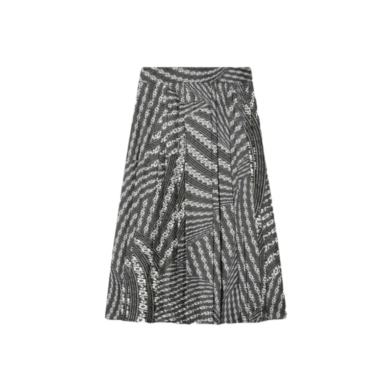 TORY BURCH Pleated Silk Midi Skirt-0