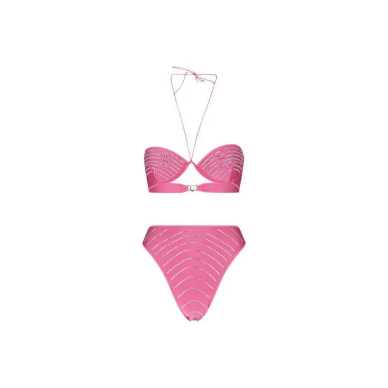 Oséree Embellished Halterneck Bikini Set-0