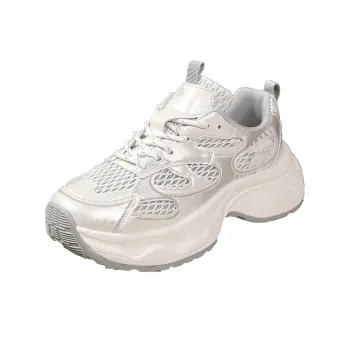 IHBOZ Slip Resistant, Abrasion Resistant, Breathable, Lightweight Low Top Chunky Sneakers Women's