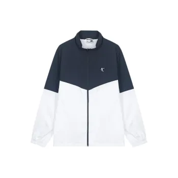 QIAODAN Trench Coat Men's Nova Blue/Jordan White