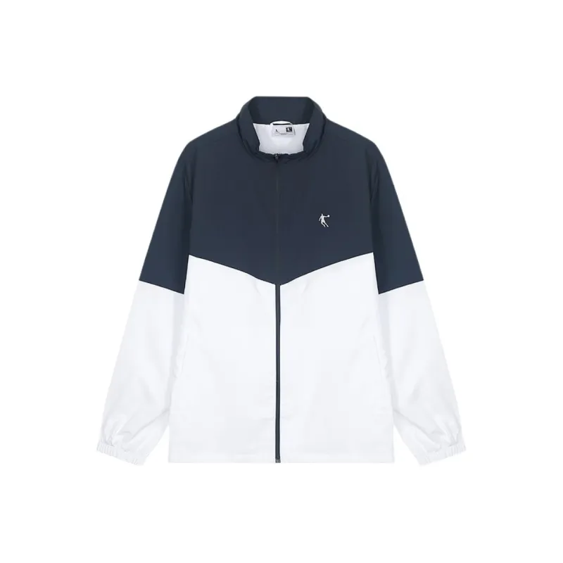 QIAODAN Trench Coat Men's Nova Blue/Jordan White-0