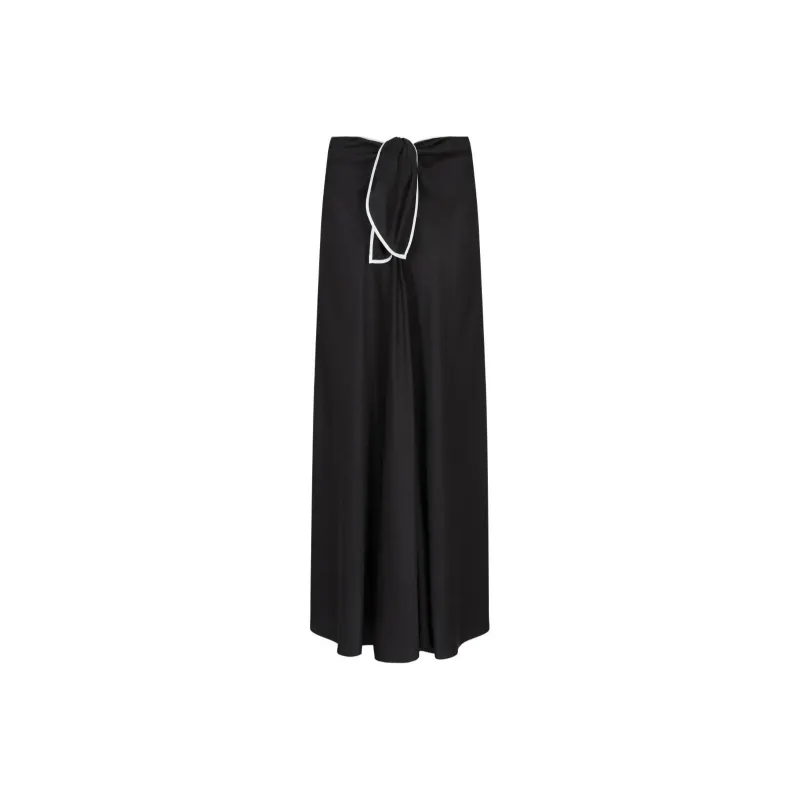 GIORGIO ARMANI Long Skirt In Silk Satin-0