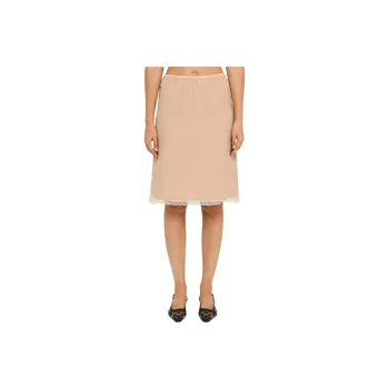 GUCCI Lace Trim Detail Midi Skirt