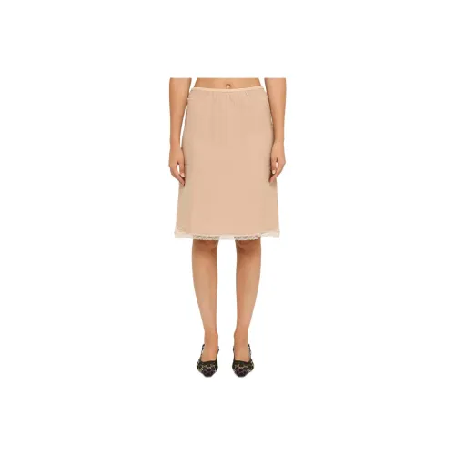 GUCCI Lace Trim Detail Midi Skirt
