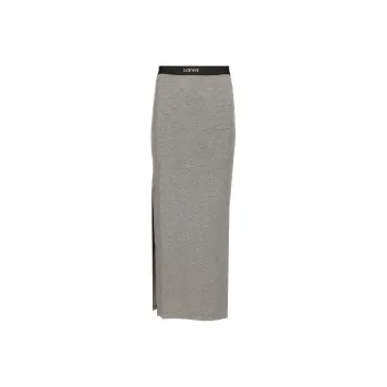 LOEWE Casual Long Skirt Women's Gray