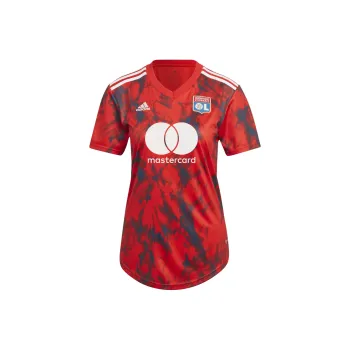 Adidas Olympique Lyonnais 22/23 Away Jersey Soccer Jerseys Women's Energetic Red