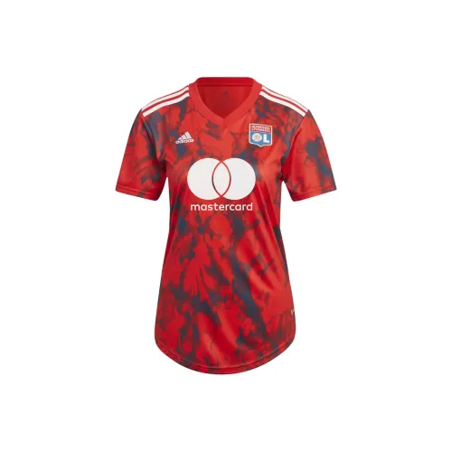 Adidas Olympique Lyonnais 22/23 Away Jersey Soccer Jerseys Women's Energetic Red