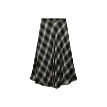ZARA ZW Series Casual Long Skirts Women's Brown