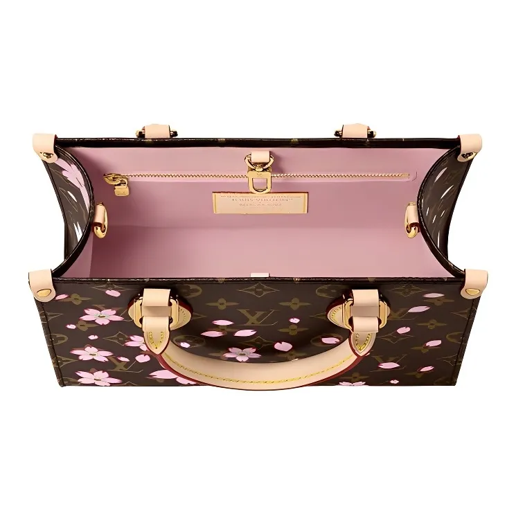 LOUIS VUITTON X Takashi Murakami OnTheGo Pm Sakura Brown-3