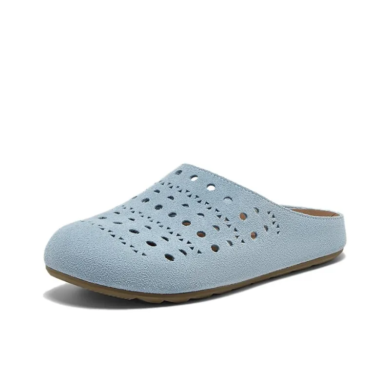 BASTO Rubber Sole Cut Out Quiet Closed Toe Slippers Women's-9