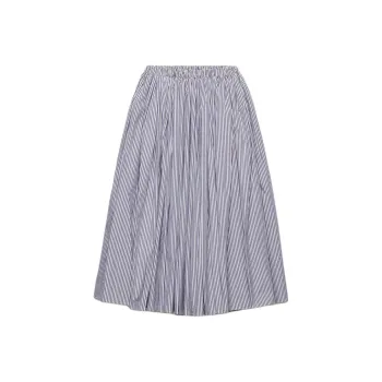 PRADA SS25 Spring Summer Women's Apparel Collection Casual Long Skirt Women's Blue White