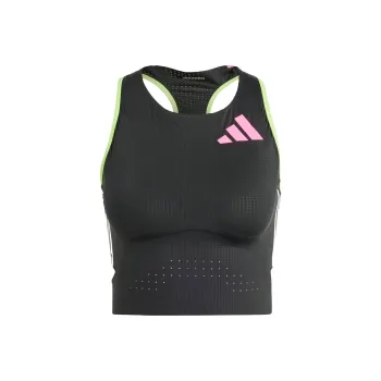 Adidas ADIZERO RUNNING CROP TOP Sport Vests Women's Black
