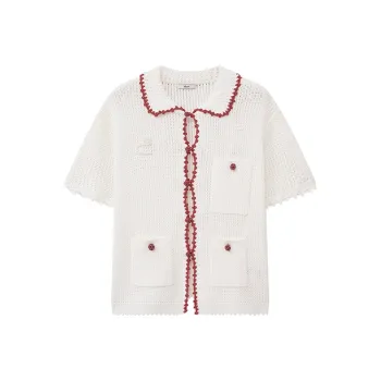 D'zzit Knitwear Women's White